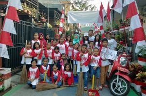 Bocil Jakarta Warnai Lingkungan Sambut Asian Games dan HUT RI 1