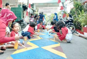 Bocil Jakarta Warnai Lingkungan Sambut Asian Games dan HUT RI 18