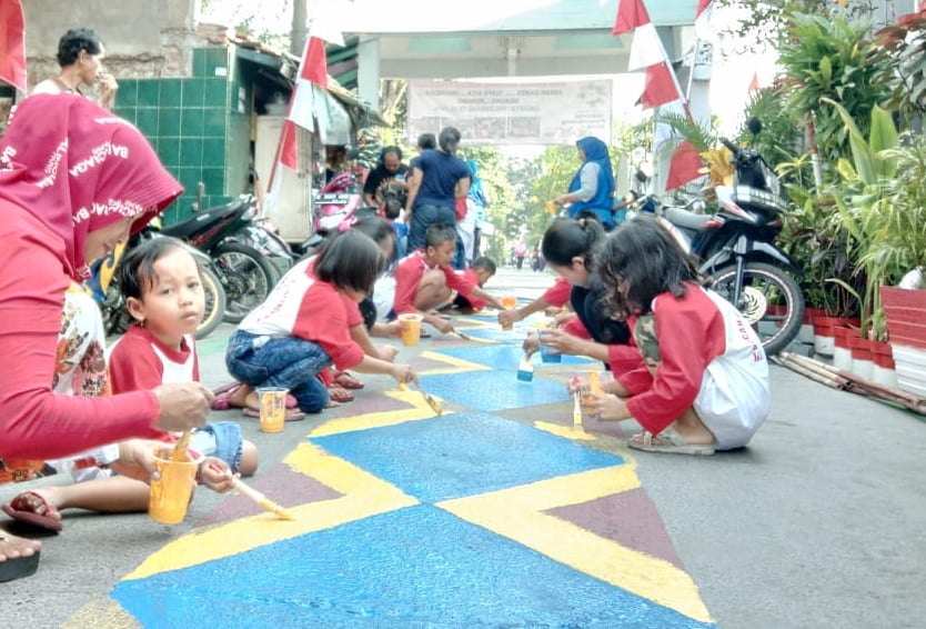 Bocil Jakarta Warnai Lingkungan Sambut Asian Games dan HUT RI 2