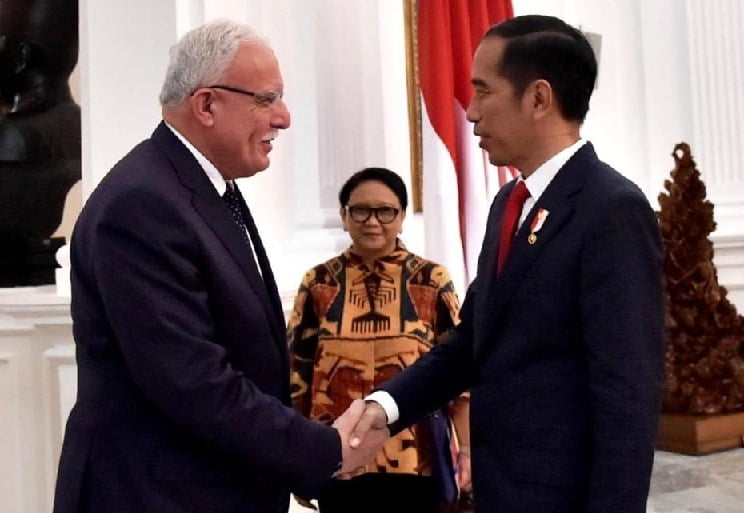 Presiden Menerima Kunjungan Kehormatan Menlu Palestina 2