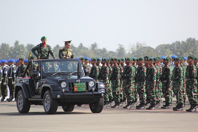 Putra Asli Papua Sukses Menjadi Komandan Upacara HUT TNI ke 73 2