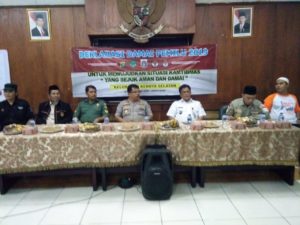 Hadiri Deklarasi Pemilu Damai, Kapolsek Kebon Jeruk Berikan Pesan Kamtibmas 2