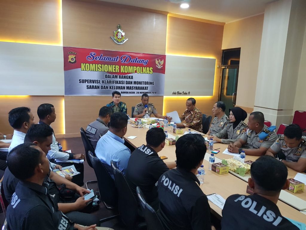 Klarifikasi Pengaduan Masyarakat, Kompolnas Apresiasi Respon Cepat Polda Aceh 5