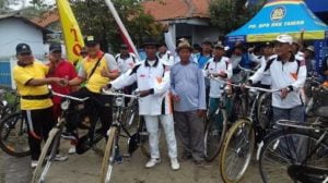 Polsek Petarukan dan Komunitas Sepeda Ontel Keliling Desa Bersama 1