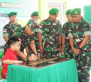 Danrem 161/Wira Sakti Resmikan TK Kartika dan Mess Penerbad 18