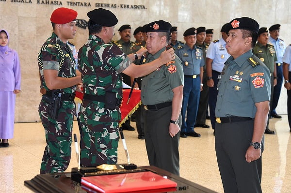 Panglima TNI Pimpin Sertijab Dandenma Mabes TNI 4