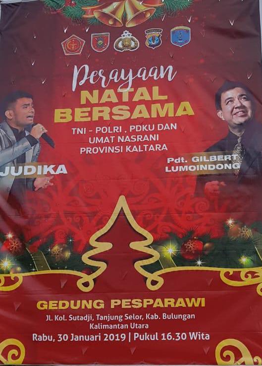 Hadiri Perayaan Natal Bersama TNI - Polri di Prov Kaltara 3