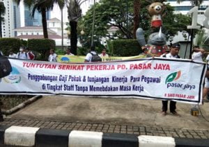 Ini 9 Tuntutan Pegawai Pasar Jaya Demo Ke Balai Kota 1