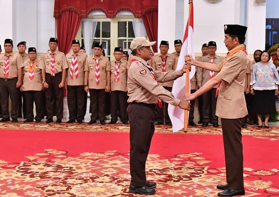 Presiden Lepas Kontingen Jambore Nasional Kepanduan Dunia XXIV di AS 4