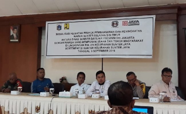 Pemda DKI Sosialisasikan Proyek Pembangunan Waduk Sunter Selatan 1