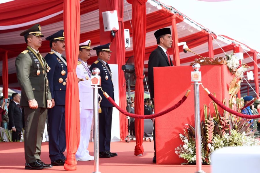 Tiga Pesan Presiden Jokowi kepada TNI di HUT TNI Ke-74 2