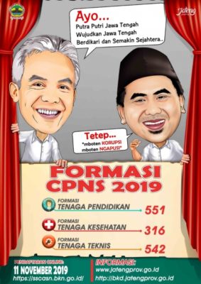 Pengumuman CPNS Provinsi Jateng Tahun 2019 2
