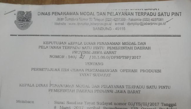 Menggali Keabsahan Perizinan Galian C Luragunglandeuh 2