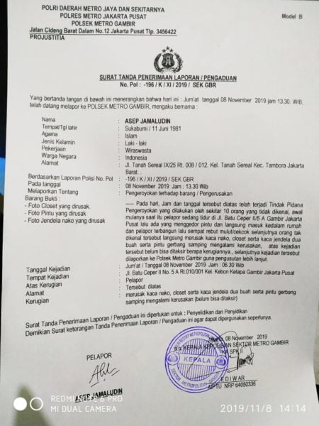 Diduga Oknum Mafia Tanah Rusak Rumah Warga di Batu Ceper Jakarta Pusat 3