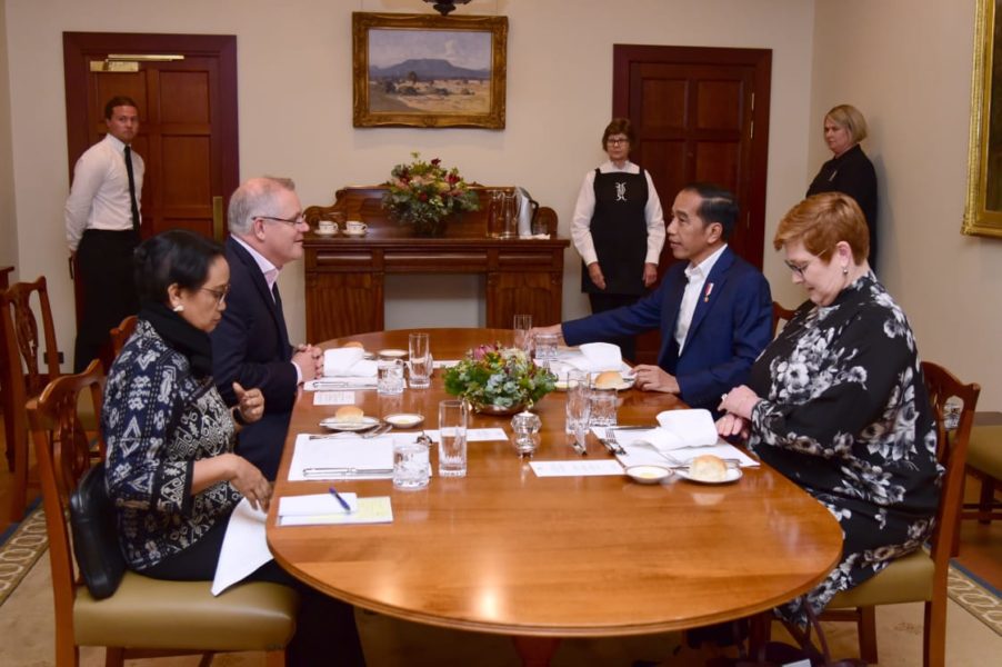 Presiden Jokowi Dijamu Santap Malam oleh PM Morrison 4