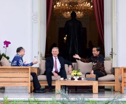 Bertemu Presiden Jokowi, Tony Blair Sebut Pemindahan Ibu Kota Visi Luar Biasa 21