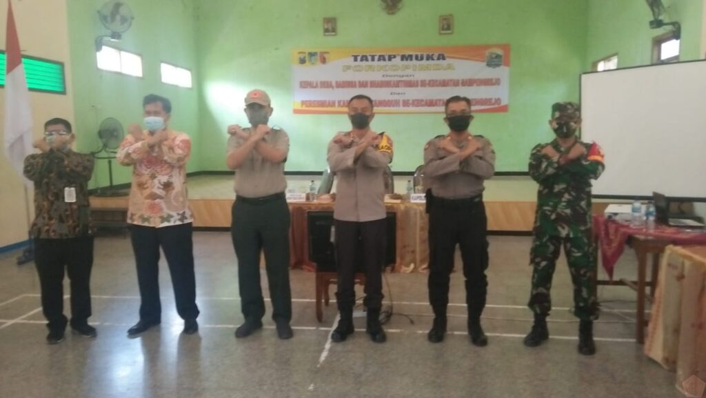 Danramil 0809/04 Ngasem Bersama Muspika dan Kapolres Kediri Launchingkan Kampung Tangguh Semeru 4