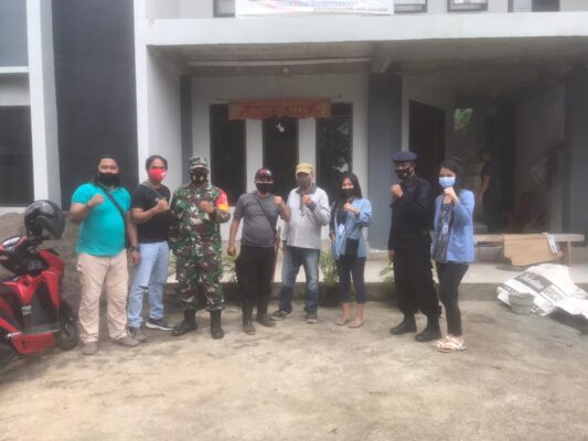 Sinergitas TNI-POLRI- Mahasiswa Unsrat Manado Dalam Pencegahan Covid-19 21