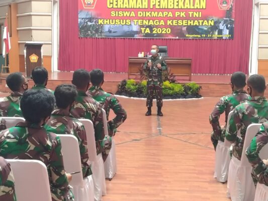 164 Siswa Dikma Pa PK TNI Khusus Tenaga Kesehatan Terima Pembekalan 1