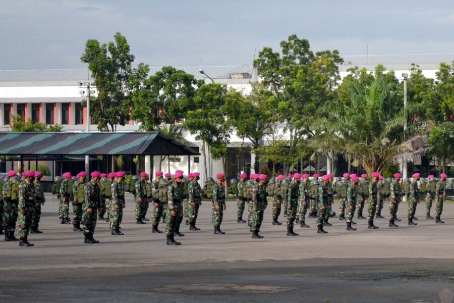 Prajurit Yonif 1 Brigif 2 Marinir Pasmar 2 Siapkan Satgas Penanggulangan Bencana 3
