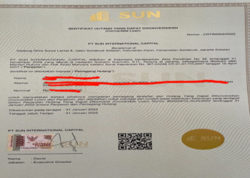 Sun Capital International Tawarkan Convertible Loan Ke Korban Indosurya, LQ INDONESIA LAWFIRM: WASPADA JEBAKAN BETMEN 2