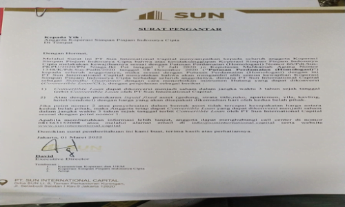 Sun Capital International Tawarkan Convertible Loan Ke Korban Indosurya, LQ INDONESIA LAWFIRM: WASPADA JEBAKAN BETMEN 2