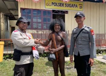 Satgasres Binmas Ops Noken Damai Cartenz-2022 Temui Kepala Suku Intan Jaya 1