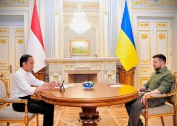 Presiden Jokowi Disambut Zelensky di Istana Maryinsky Ukraina 1