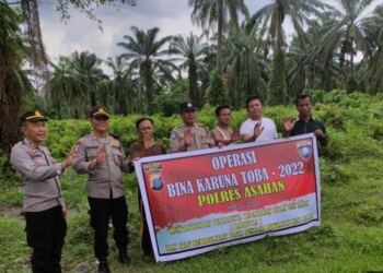 Binmas Polres Asahan Melaksanakan Sosialisasi Karhutla Untuk Mencegah Kebakaran Hutan dan Lahan 1