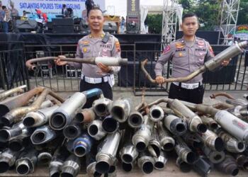 Dirlantas Polda Jateng Musnahkan 140 Ribu Knalpot Brong 1