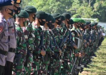 Ribuan Personel Gabungan, Siap Amankan Kunjungan Presiden RI di Maluku Utara 17