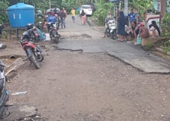 Dampak Hujan turun Sehari Semalam Peningkatan Jalan Sindangrasa Cigayam Amburadul 1