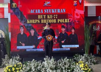 Kapolda Banten Sampaikan 6 Amanat Kapolri Pada HUT Brimob ke-77 Tahun 1
