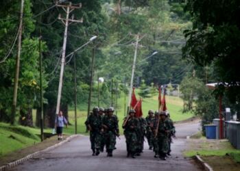 Ukur Ketahanan Fisik Dengan Hanmars, Prajurit Yonmarhanlan IX/Ambon Pasmar 3 Laksanakan Latihan LPD/LPK TW IV T.A 2022 18