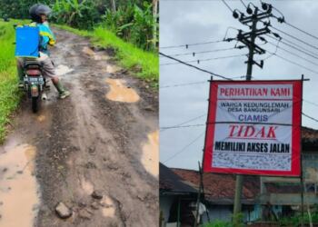 Akses Jalan Kedunglemah Desa Bangunsari Rusak Parah Hingga Rawan Kecelakaan, Warga : Pak Bupati Tolonglah Perhatikan Kami 20