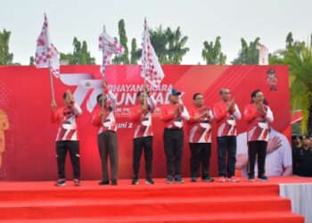 Kodim 0501/JP Sukseskan FUN WALK Pada Rangkaian HUT POLRI ke 77 Tahun 2023 20