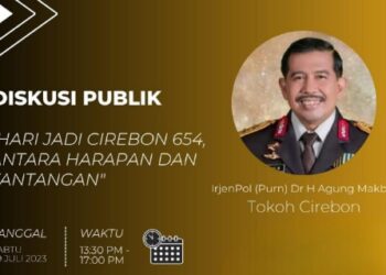 TOKOH INSPIRATIF, Irjen Pol (Purn) DR.H.Agung Makbul Mengisi Acara Diskusi Publik Dalam Rangka Milad Cirebon Ke-654 Bertema Harapan dan Tantangan 20