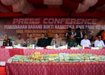 Polda Aceh Musnahkan 112 Kg Sabu, Selamatkan Generasi Emas Bangsa 21