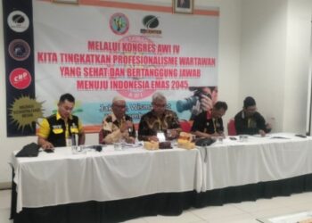 Bertepatan Dengan Peringatan HUT Ke-23, Kongres Nasional Aliansi Watawan Indonesia AWI ke-4 Ditutup 18