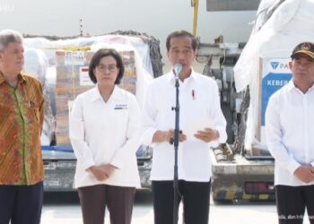 Presiden Lepas Bantuan Kemanusiaan Kemanusiaan Tahap ke-2 ke Palestina 16