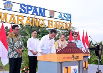 Resmikan SPAM Semarang Barat, Presiden : Bantu Masyarakat Peroleh Air Bersih Terjangkau 21