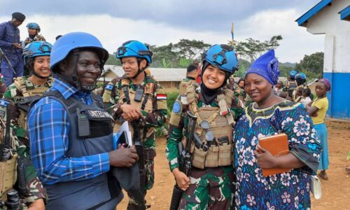Kolaborasi Indo RDB XXXIX -E/MONUSCO Tingkatkan Rasa Aman Kaum Wanita Desa Tchabi 2