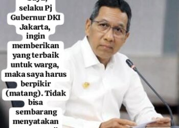 Respon Desakan Eks Warga Kampung Bayam, Pj Gubernur Heru: Pemprov DKI Akan Bangun Rusun di Tanjung Priok 17