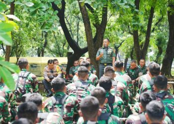 Panglima TNI Cek Kesiapan Pasukan Pengaman Unjuk Rasa dan Babinsa Pengamanan Pemilu 17