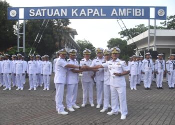 Dansatfib Koarmada II Pimpin Sertijab Dua Komandan KRI dan Pengukuhan Jabatan Komandan Divisi Pantai 19