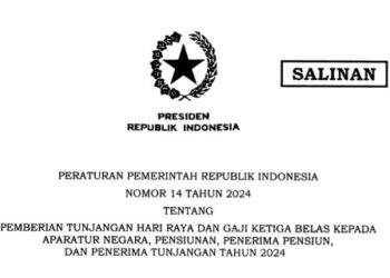 Inilah PP 14/2024 tentang THR dan Gaji ke-13 Aparatur Negara dan Pensiunan 2024 21