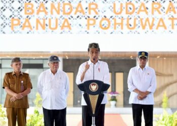 Presiden Jokowi Resmikan Bandara Panua Pohuwato di Gorontalo 18