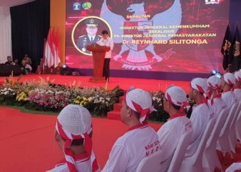 Kembali ke Pangkuan Ibu Pertiwi, 72 Napiter Serentak Ucapkan Ikrar Setia terhadap NKRI 20
