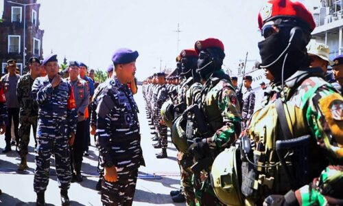 Tujuh Kapal Perang (KRI) TNI Angkatan Laut, Satgasla Jaga Perairan Atas Dan Dalam Laut Pulau Dewata Bali 5