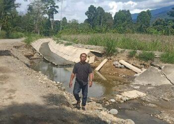 Irigasi 42 Milyar di Paiker Baru Dibangun Sudah Hancur 16